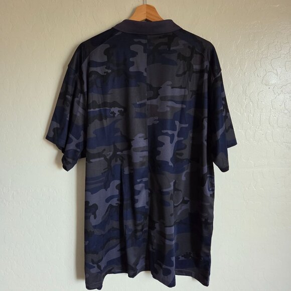 Nike Dri-FIT Victory+ Camo Golf Performance Polo Shirt Gridiron Blue Men's XXL - Picture 7 of 8